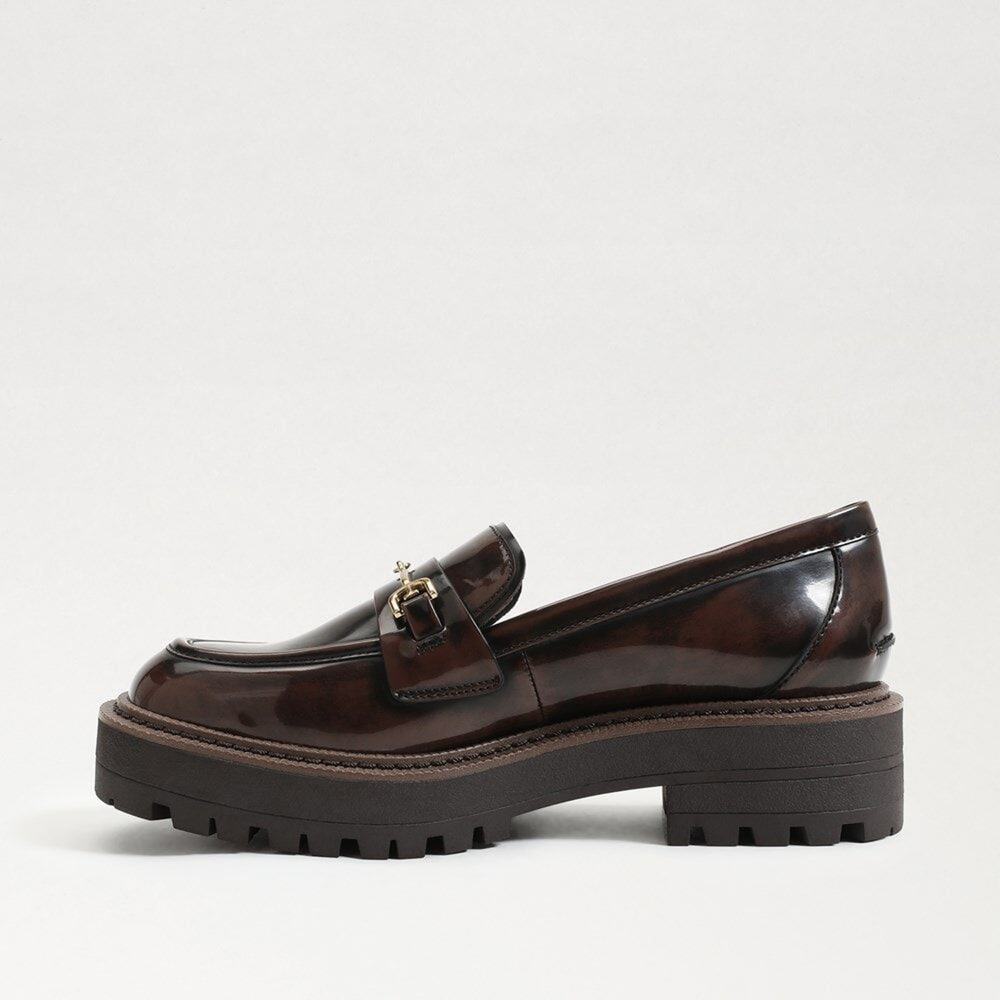 Sam Edelman Laurs Lug Sole Loafer in Chestnut Brown Size 8.5 - Picture 5 of 14